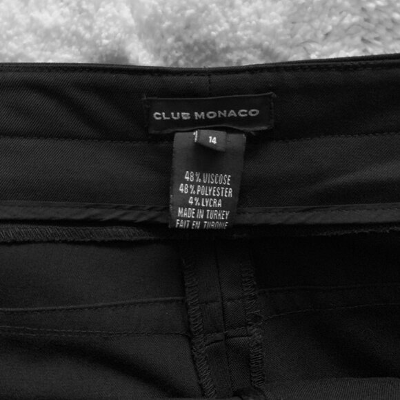 Club Monaco Wide Leg Pant with hidden side zip pockets - Picture 6 of 6